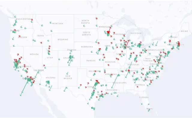Current Trends dashboard from The Crime Index